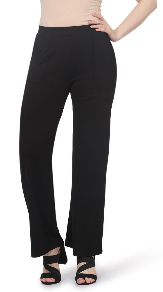 Picture of Frenchtrendz Schifield Black Bell Bottom Pant