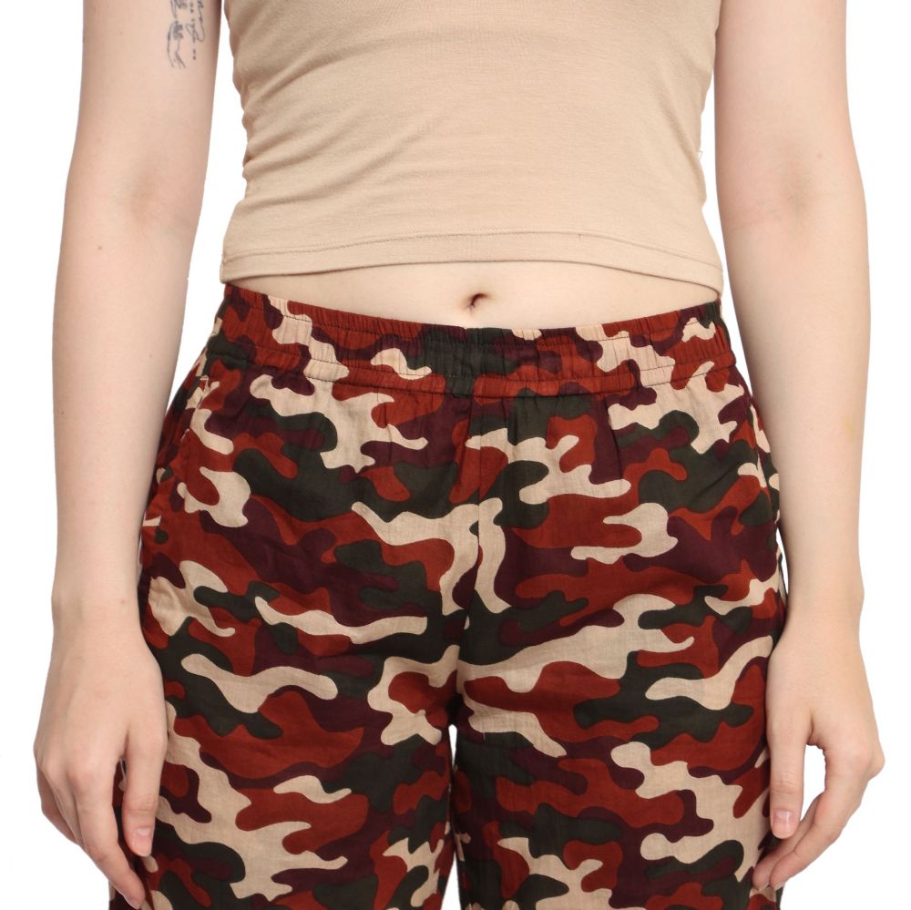 Picture of Frenchtrendz Women's Military Print Nikker