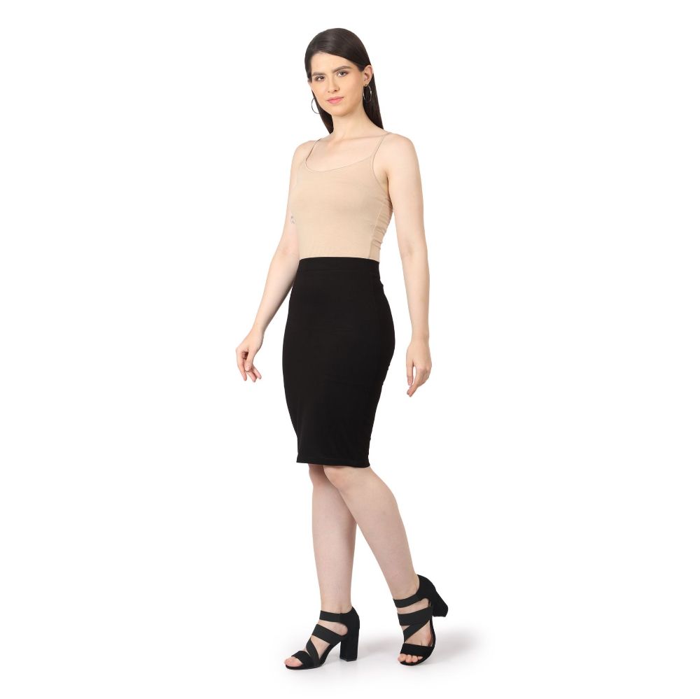 Picture of Frenchtrendz Women's Schifield Black Pencil Skirt